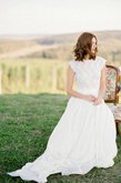 Abito da Sposa Vintage Tubino Buco Della Serratura Schiena Spazzola Treno in Pizzo