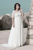 Abito da Sposa Sogno in Pizzo con Piega Elegante in Chiffon