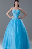 Abito Quinceanera Cuore decorato Ball Gown Allacciato con Increspato