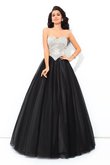 Abito Quinceanera Cuore Ball Gown A Terra con Paillette Senza Maniche