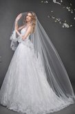 Abito da Sposa A-Line Senza Spalline Lungo Naturale A Terra