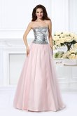 Abito Quinceanera Cuore Allacciato Senza Maniche A Terra Ball Gown