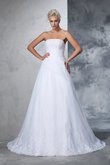 Abito da Sposa Lungo Senza Strap Ball Gown Allacciato Alta Vita