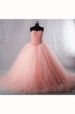 Abito Quinceanera in Tulle in Organza Conotta in Pizzo con Piega