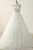 Abito da Sposa Ball Gown in Pizzo Cuore con Fiore con Perline