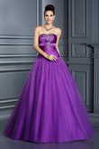 Abito Quinceanera Alta Vita Ball Gown A Terra in Taffeta Senza Maniche