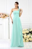 Abito da Damigella con Piega A-Line in Chiffon Monospalla Principessa