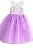 Abito da Cerimonia Bambini in Pizzo in Tulle Alla Caviglia Cappellino in Taffeta