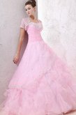 Abito dal Dolce Sedici con Perline Cuore con Increspature Ball Gown