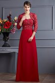 Abito Mamma Sposa A-Line Principessa in Chiffon Cuore Senza Maniche