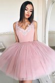 Abito Homecoming Naturale Mini in Tulle Principessa A-Line