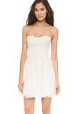 Abito da Sposa Schiena Nuda A-Line Senza Maniche Senza Spalline Mini