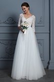 Abito da sposa piuttosto a-line lungo principessa cerniera favola