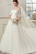 Abito da Sposa Seducente All Aperto A-Line Shiena Sheer Ampio