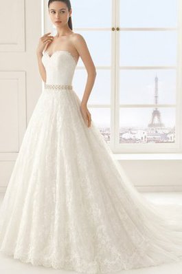 Abito da Sposa a Chiesa A-Line Allacciato Formale Cuore