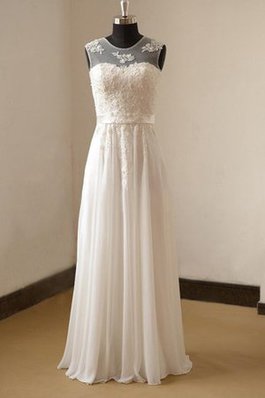 Abito da Sposa con Applique decorato Moderno in Chiffon A Terra