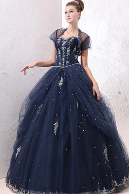 Abito dal Dolce Sedici A-Line in Tulle con Applique Radiosa