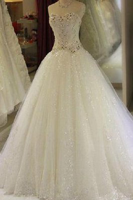 Abito da Sposa con Nastro Allacciato Elegante Romantico Cuore