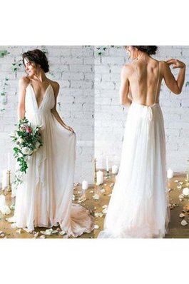 Abito da Sposa Tubino Senza Maniche Sexy con Piega Moda