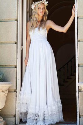 Abito da Sposa Conotta Classico Shiena Sheer A-Line Senza Maniche