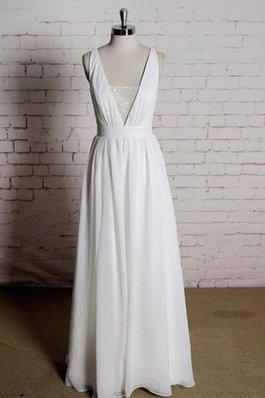 Abito da Sposa con Criss-cross Conotta Naturale A-Line in Pizzo