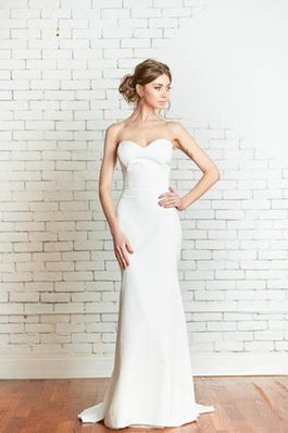 Abito da Sposa in Raso Cerniera Cuore Sirena Elegante