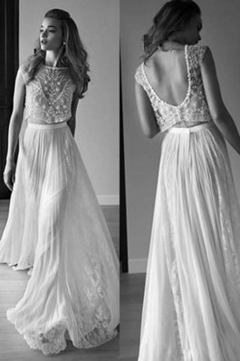 Abito da sposa a-line senza maniche sensuale principessa all aperto fascino