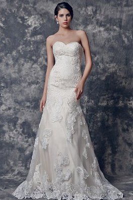 Abito da Sposa Elegante Senza Maniche A-Line con Piega Naturale