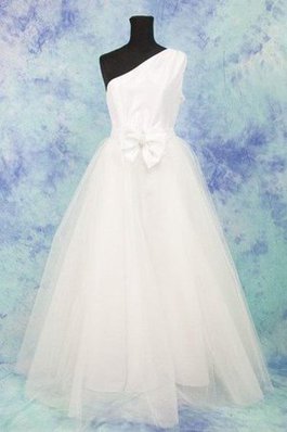 Abito da Sposa A-Line Elegante in Tulle Cerniera A Terra