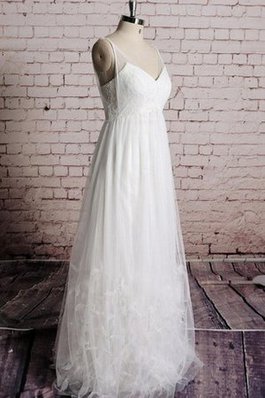 Abito da Sposa Senza Maniche con Increspature con Piega Cerniera in Tulle