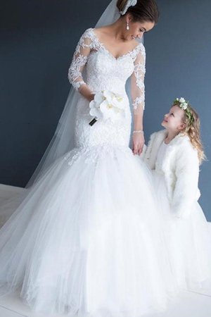 Abito da sposa con ricamo elegante fascino all aperto sogno lunghi