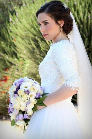 Abito da Sposa con Mezze Maniche Senza Maniche Formale E Informale Lupetto Semplice