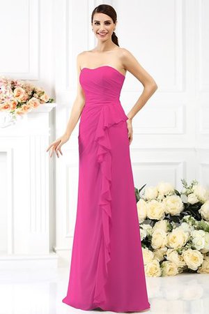 Abito da Ballo in Chiffon Principessa con Piega Cuore Senza Maniche