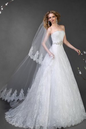 Abito da Sposa A-Line Senza Spalline Lungo Naturale A Terra