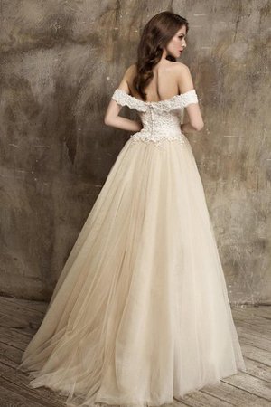 Abito da Sposa Romantico Sexy Fuori dalla spalla Vintage Cerniera