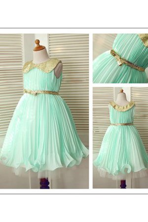 Abito da Cerimonia Bambini A Terra Principessa in Paillette in Chiffon A-Line