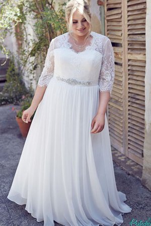 Abito da Sposa Elegante decorato Semplice A Terra A-Line