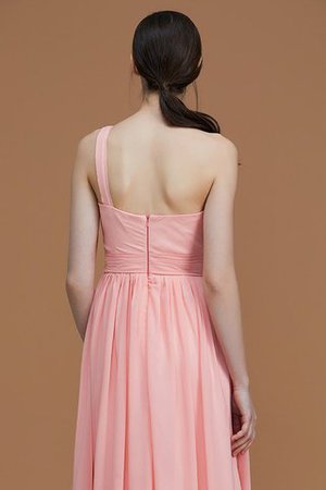 Abito da Damigella A Terra in Chiffon Principessa Cerniera con Increspato