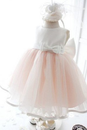 Abito da Cerimonia Bambini A Terra in Organza Alta Vita Farfalla Ornamento Ball Gown