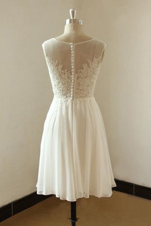 Abito da Sposa con Applique A-Line Formale E Informale in Chiffon con Manica Corte