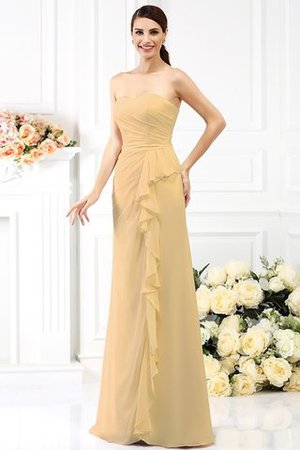 Abito da Ballo in Chiffon Principessa con Piega Cuore Senza Maniche