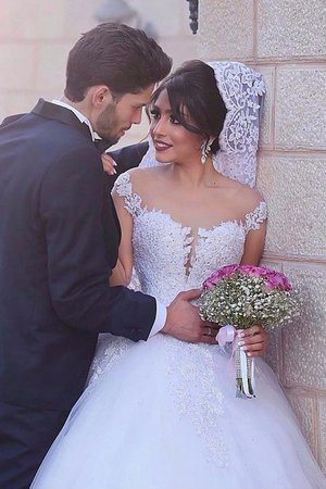 Abito da sposa all aperto con maniche lunghe alla moda lungo in pizzo moderno