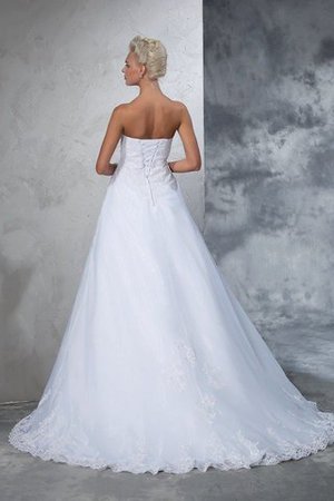 Abito da Sposa Lungo Senza Strap Ball Gown Allacciato Alta Vita