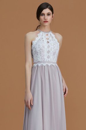 Abito da Damigella Anello in Chiffon Senza Maniche A-Line Principessa