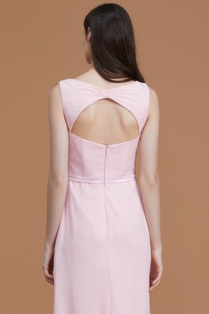 Abito da Damigella in Chiffon con Increspato Principessa Naturale Senza Maniche