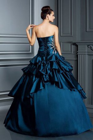 Abito Quinceanera A Terra Ball Gown Lungo con Perline Allacciato