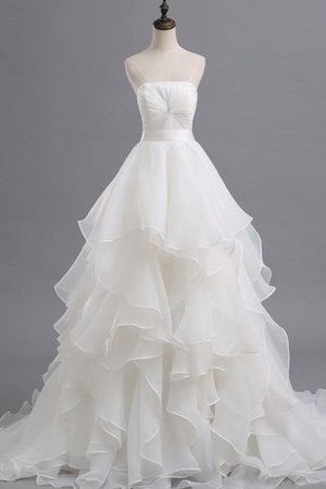 Abito da Sposa Conotta Ball Gown Mini con Festone in Organza