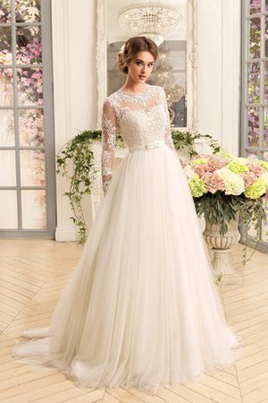 Abito da Sposa decorato Semplice con Piega con Applique con Fiocco