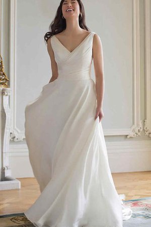 Abito da Sposa A Terra con Increspato Sensuale Sogno Spazzola Treno