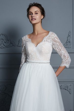 Abito da sposa piuttosto a-line lungo principessa cerniera favola